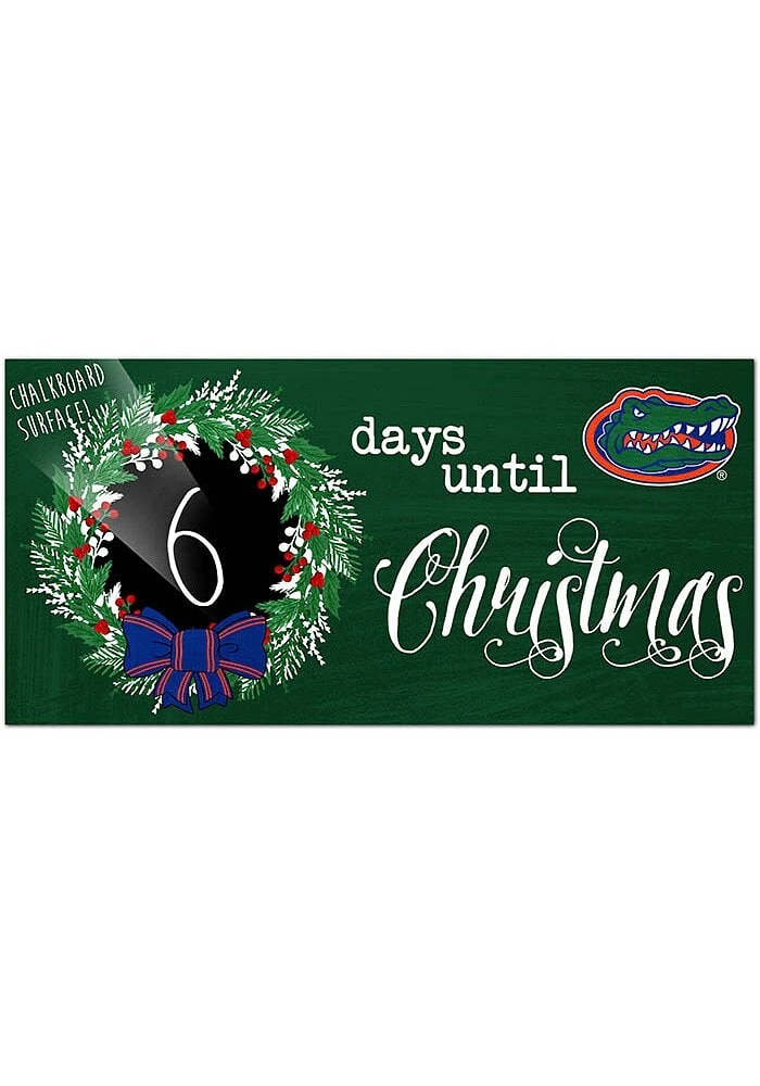 Florida Gators Chalk Christmas Countdown Sign - Orange