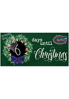 Florida Gators Chalk Christmas Countdown Sign - Orange