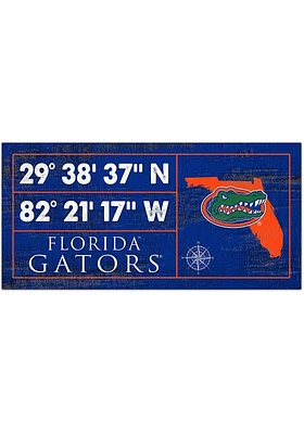 Florida Gators Horizontal Coordinate Sign - Orange