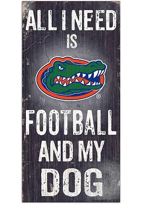 Florida Gators Football and My Dog Sign - Orange