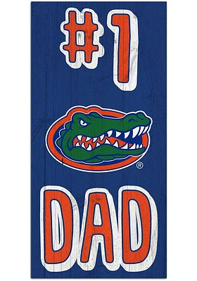 Florida Gators Number One Dad Sign - Orange