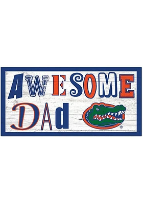 Florida Gators Awesome Dad Sign - Orange