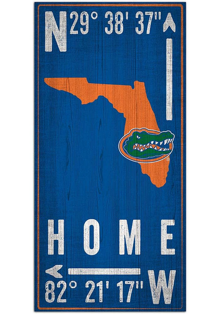 Florida Gators Coordinate Sign - Orange