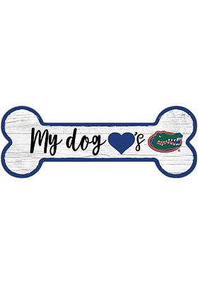 Florida Gators Dog Bone 6x12 Sign - Orange