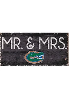 Florida Gators Mr and Mrs Sign - Orange