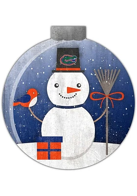 Florida Gators Snowglobe 12 Inch Sign - Orange