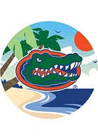 Florida Gators Landscape Circle Sign - Orange