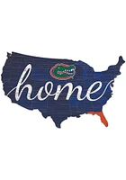 Florida Gators USA Shape Cutout Sign - Orange