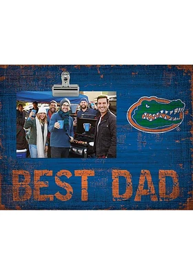 Florida Gators Best Dad Clip Picture Frame - Orange