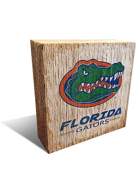 Florida Gators Logo Block Sign - Orange