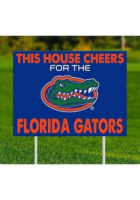 Florida Gators This House Cheers For Yard Sign - Orange
