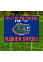 Florida Gators This House Cheers For Yard Sign - Orange