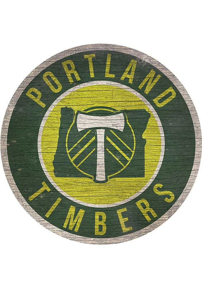 Portland Timbers 12 in Circle State Sign - Green