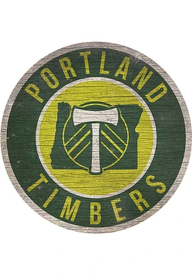 Portland Timbers 12 in Circle State Sign - Green