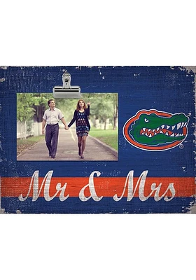 Florida Gators Mr and Mrs Clip Picture Frame - Orange