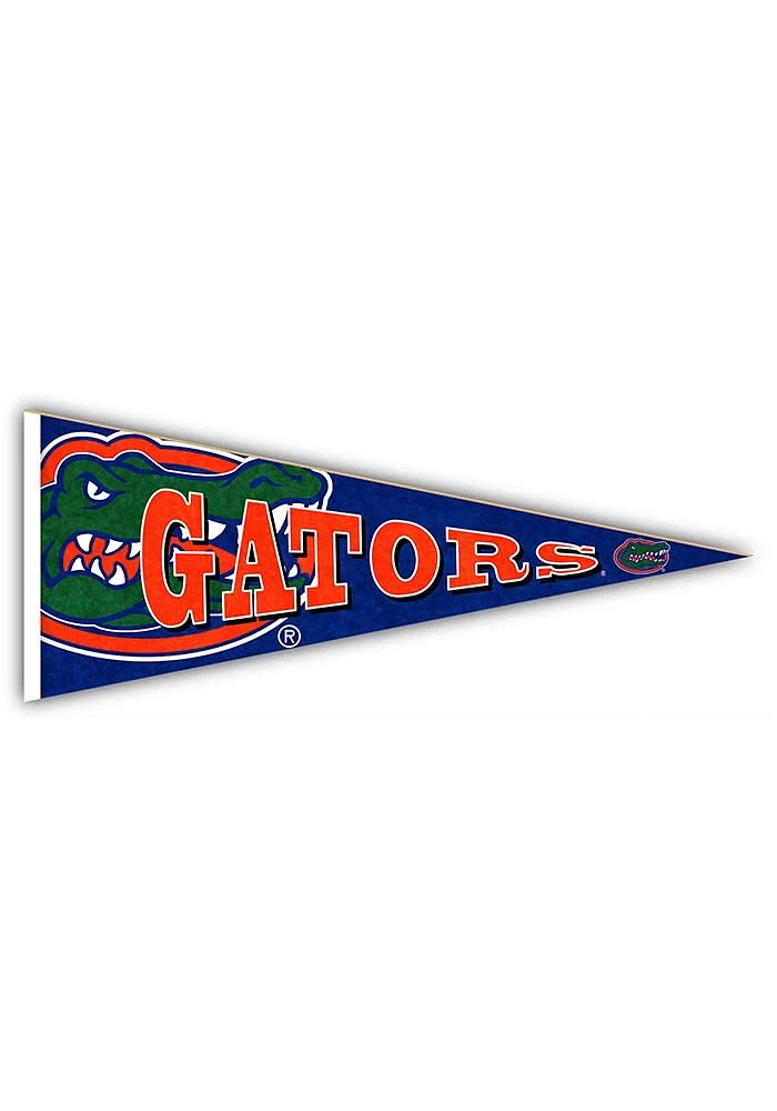 Florida Gators Wood Pennant Sign - Orange