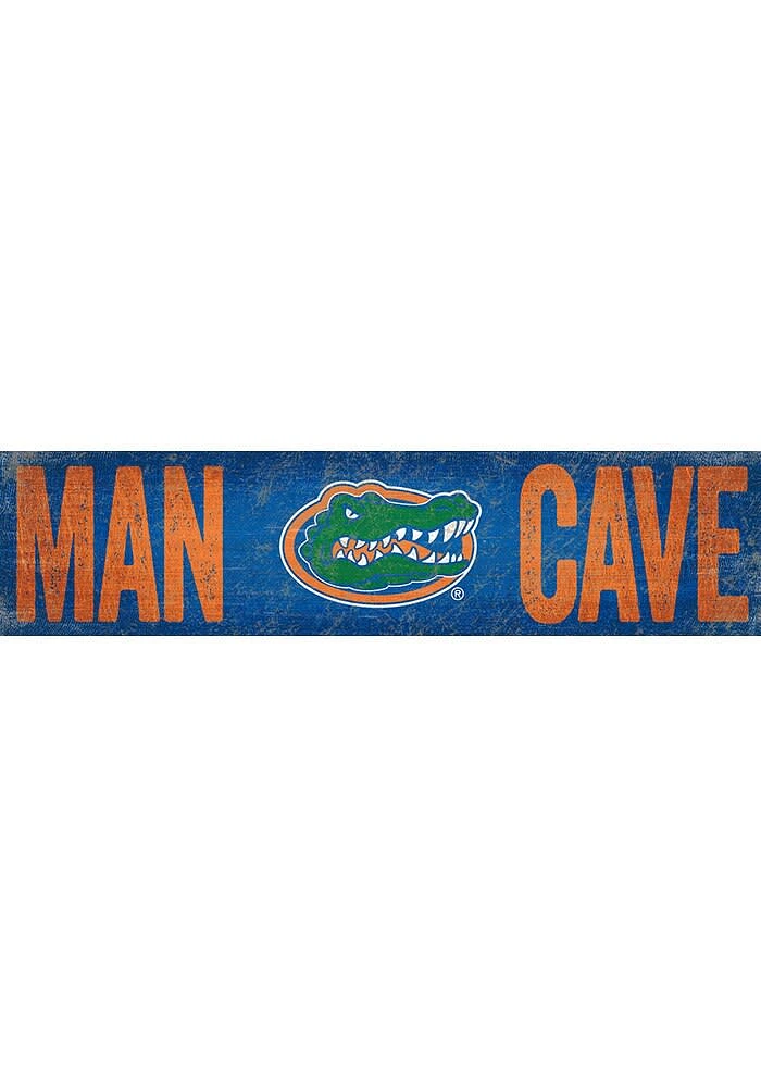 Florida Gators Man Cave 6x24 Sign - Orange