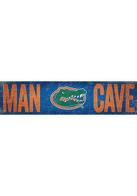 Florida Gators Man Cave 6x24 Sign - Orange