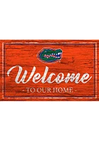 Florida Gators Team Welcome 11x19 Sign - Orange