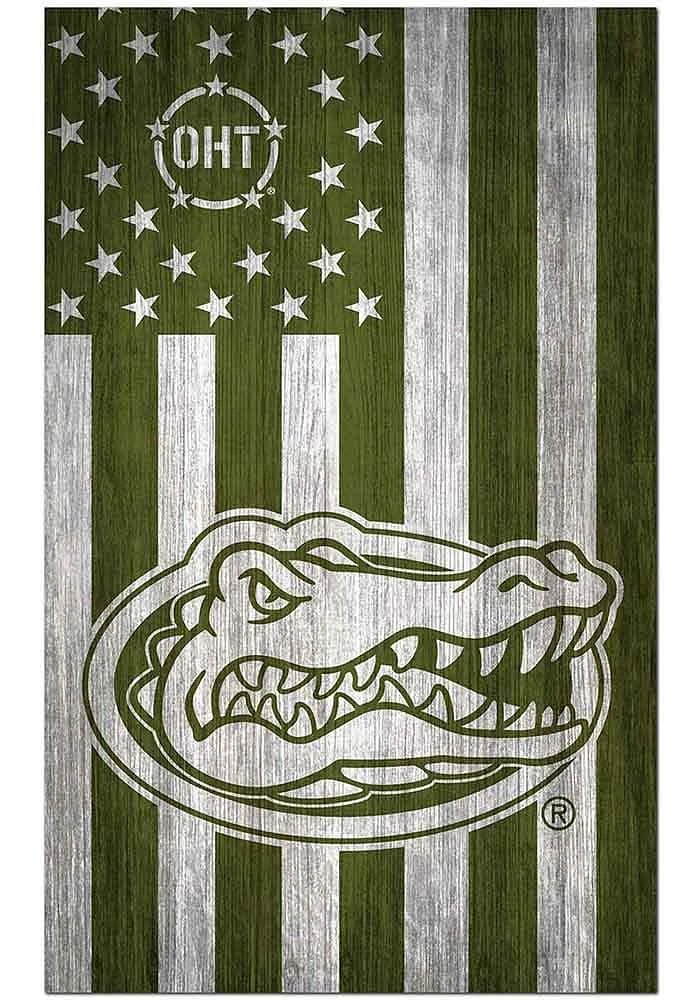 Florida Gators 11x19 OHT Military Flag Sign - Orange