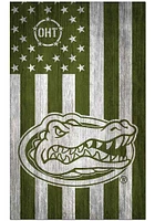 Florida Gators 11x19 OHT Military Flag Sign - Orange