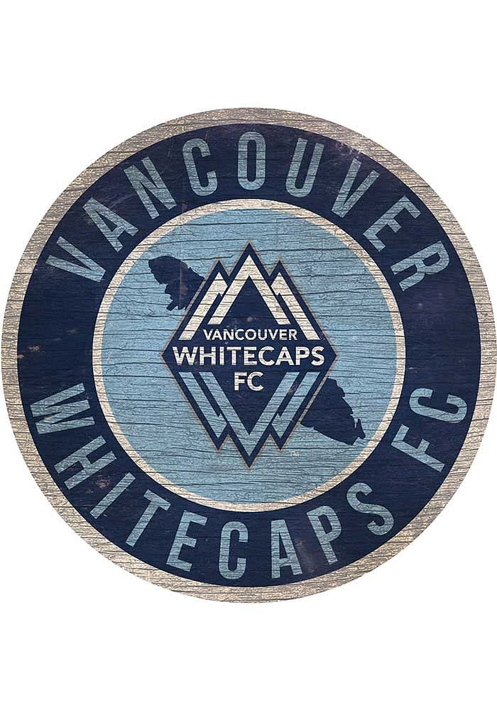 Vancouver Whitecaps FC 12 in Circle State Sign - Navy Blue