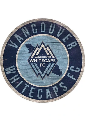 Vancouver Whitecaps FC 12 in Circle State Sign - Navy Blue