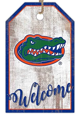 Florida Gators Welcome Team Tag Sign - Orange