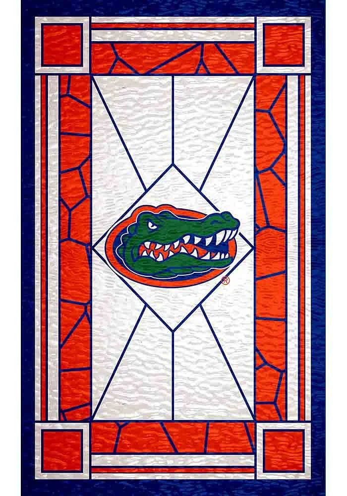 Florida Gators Stained Glass Sign - Orange