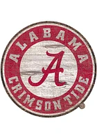 Alabama Crimson Tide Distressed Logo Cutout Sign - Red