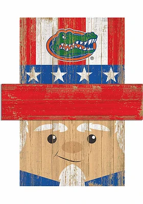 Florida Gators Patriotic Head Sign - Orange