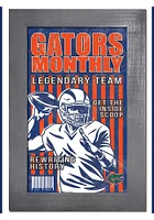 Florida Gators 11x19 Framed Monthly Sign - Orange