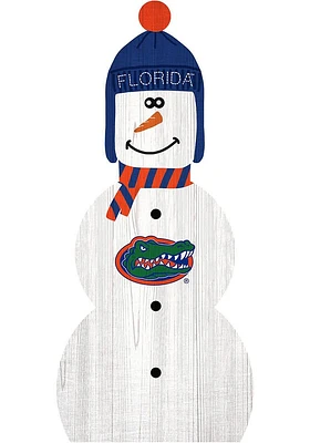 Florida Gators Snowman Leaner Sign - Orange