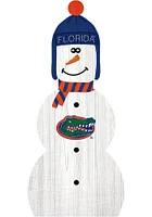 Florida Gators Snowman Leaner Sign - Orange