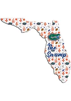 Florida Gators 24 Inch Floral State Wall Art