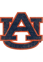 Auburn Tigers Distressed Logo Cutout Sign - Orange