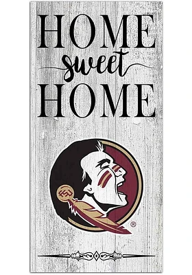 Florida State Seminoles Home Sweet Home Whitewashed Sign - Maroon