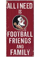 Florida State Seminoles Football Friends and Family Sign - Maroon