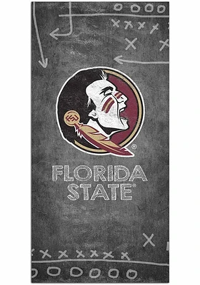 Florida State Seminoles Chalk Playbook Sign - Maroon