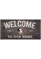 Florida State Seminoles Welcome Distressed Sign - Maroon