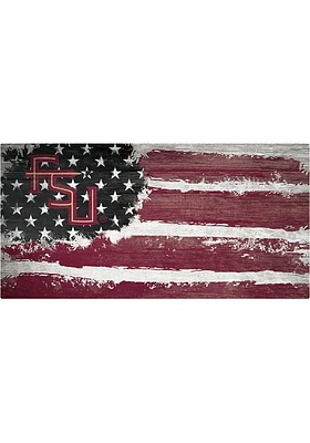 Florida State Seminoles Flag 6x12 Sign - Maroon