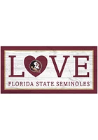 Florida State Seminoles Love 6x12 Sign - Maroon