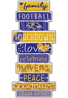 Baltimore Ravens Celebrations Stack 24 Inch Sign - Purple