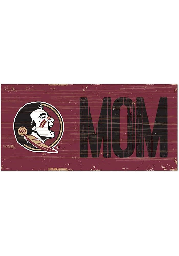 Florida State Seminoles MOM Sign - Maroon