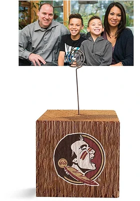 Florida State Seminoles Block Spiral Photo Holder Maroon Desk Accessory