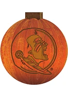 Florida State Seminoles Halloween Pumpkin Sign - Maroon