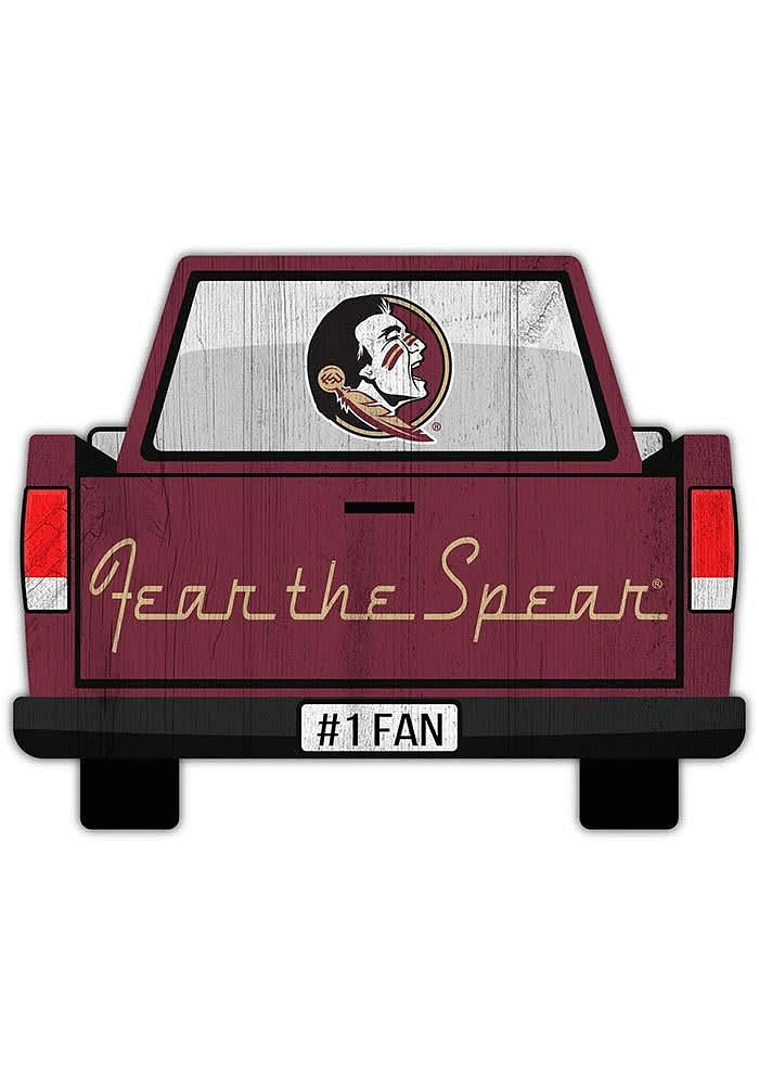 Florida State Seminoles Truck Back Cutout Sign - Maroon