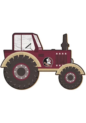 Florida State Seminoles Tractor Cutout Sign - Maroon