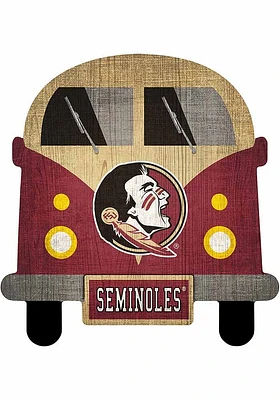 Florida State Seminoles Team Bus Sign - Maroon