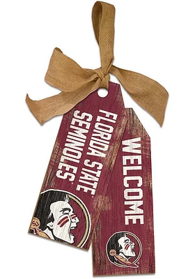 Florida State Seminoles Team Tags Sign - Maroon